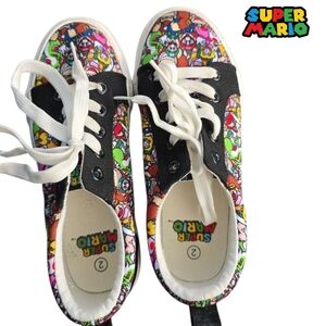 Nintendo Super Mario Kids Sneakers - Black and Multicolor